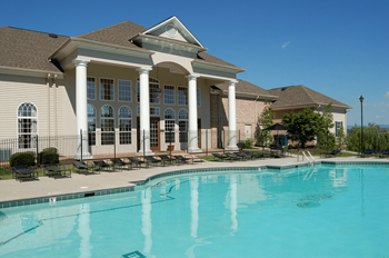 Two swimming pools with sundecks